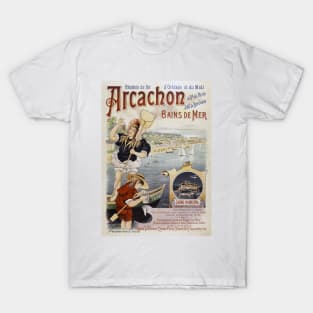 Arcachon France Vintage Poster 1896 T-Shirt